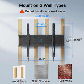 PERLESMITH tilt 7 degrees reduces glare for comfortable viewing.