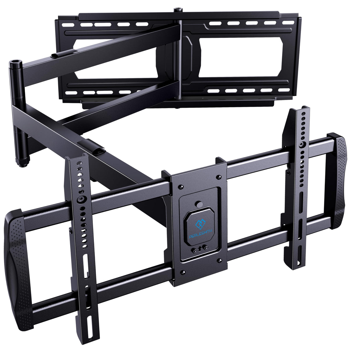 PERLESMITH long-arm TV wall mount with 42-72 inch extension for flexible viewing.