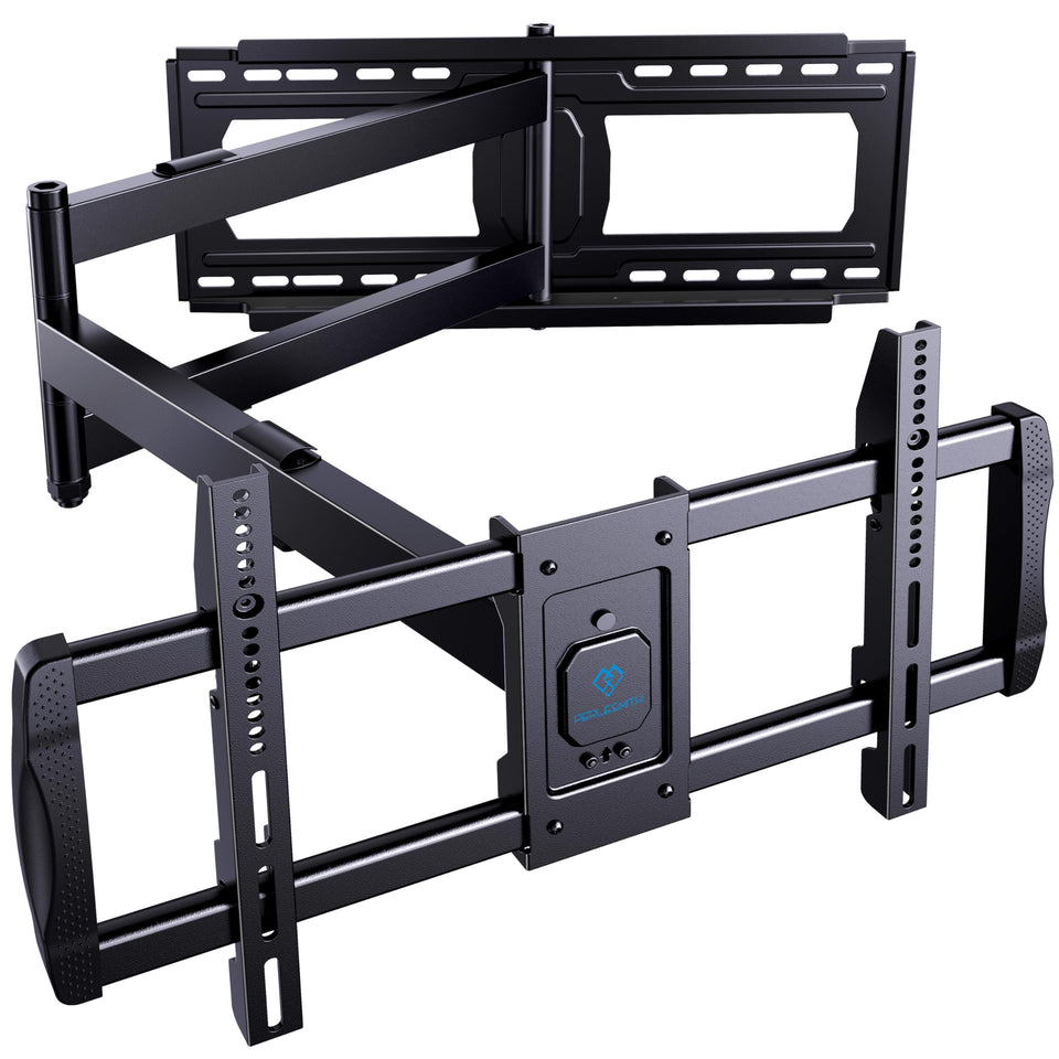PERLESMITH long-arm TV wall mount with 42-72 inch extension for flexible viewing.