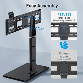 PERLESMITH PSTVS13 99 lbs capacity secures larger TVs