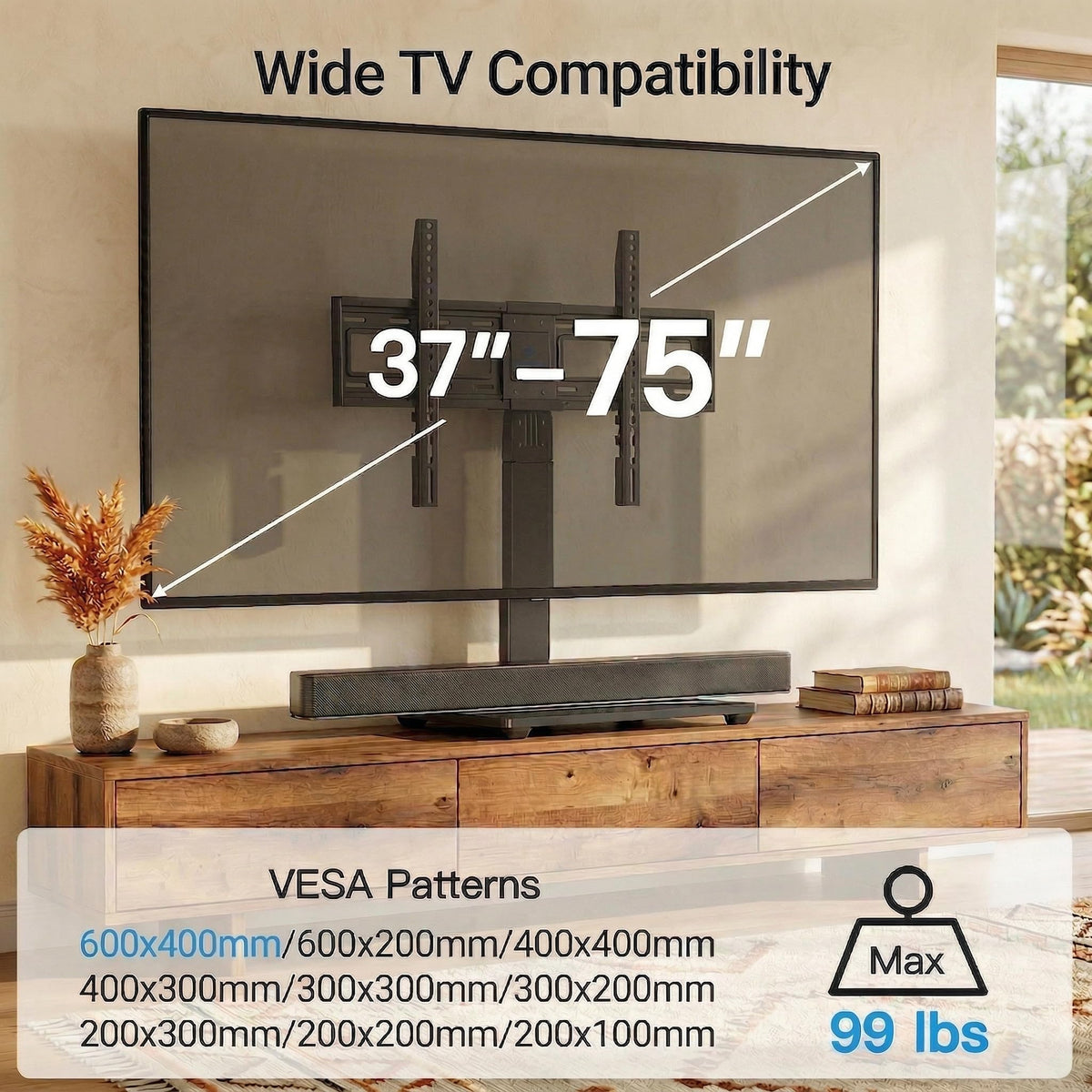 PERLESMITH PSTVS13 height adjustment range demonstrates adaptable fit