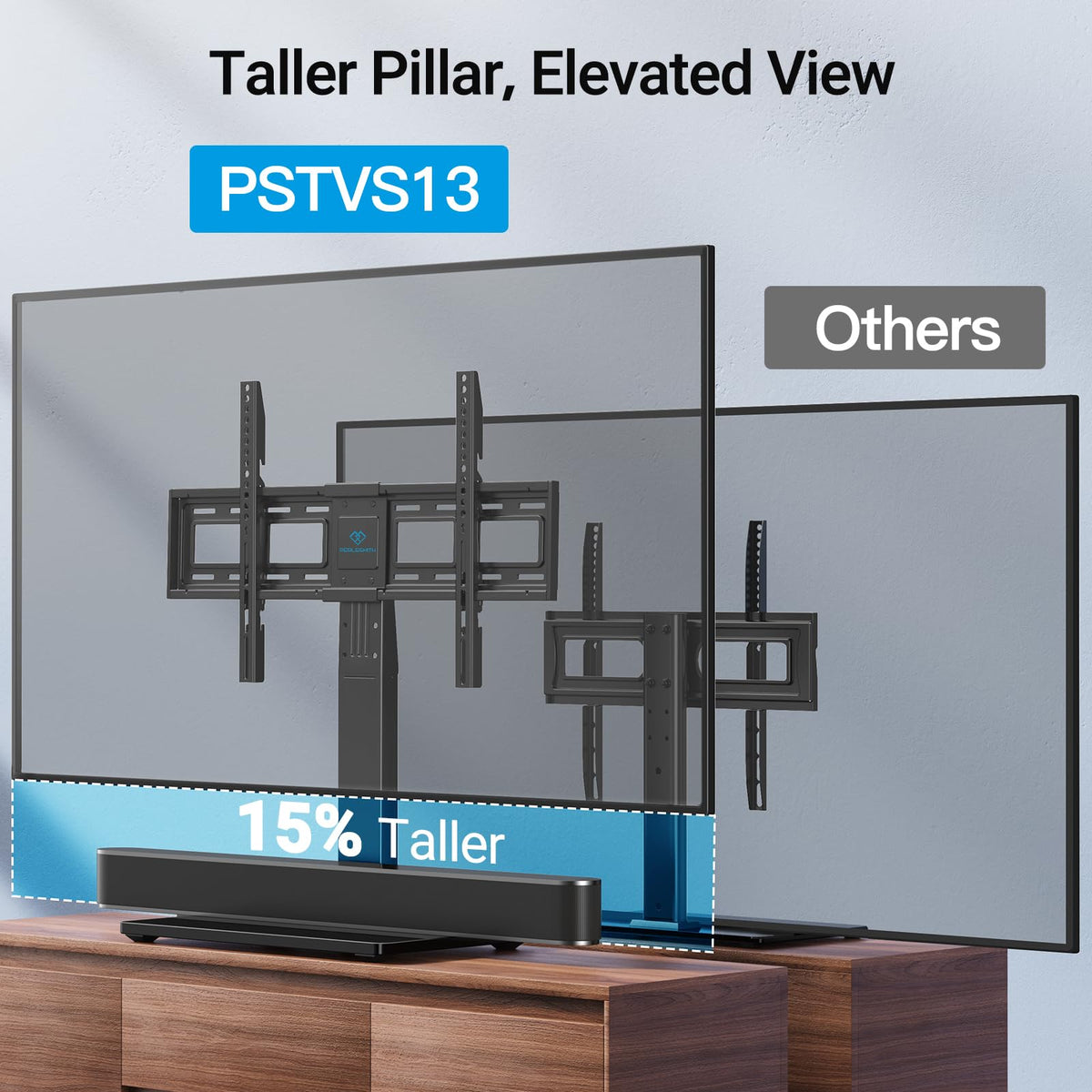 PERLESMITH PSTVS13 room-ready design for living room or bedroom