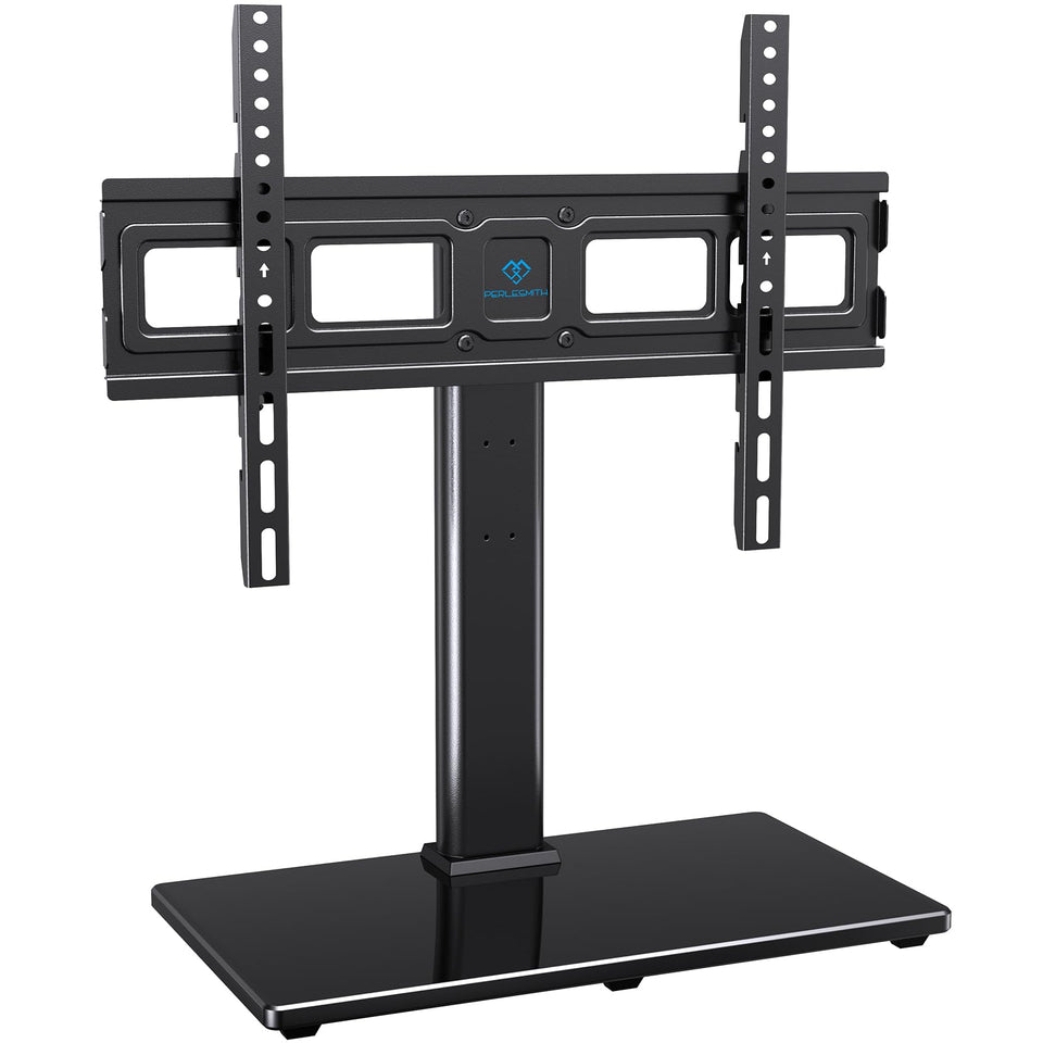 PERLESMITH swivel universal TV stand base with adjustable height for 32-86 inch TVs