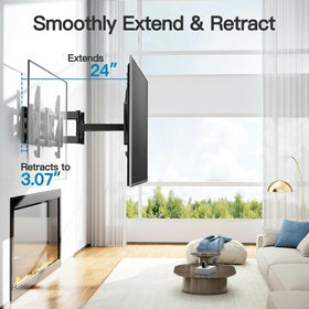 PERLESMITH tilt feature reduces glare with 5° up and 15° down adjustments
