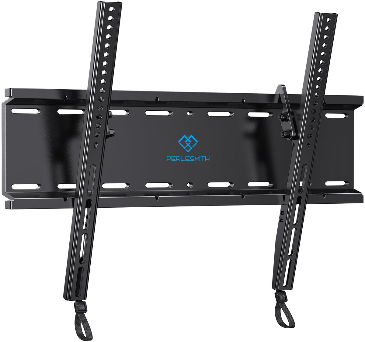 PERLESMITH tilting wall mount bracket keeps 23-60 inch TV close to wall for a clean setup.