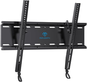 PERLESMITH tilting wall mount bracket keeps 23-60 inch TV close to wall for a clean setup.