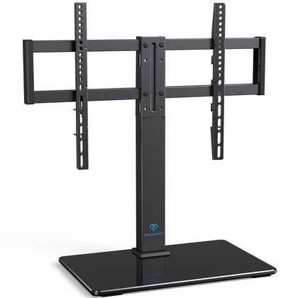 PERLESMITH universal swivel TV stand base supporting 32-75 inch TVs with stability