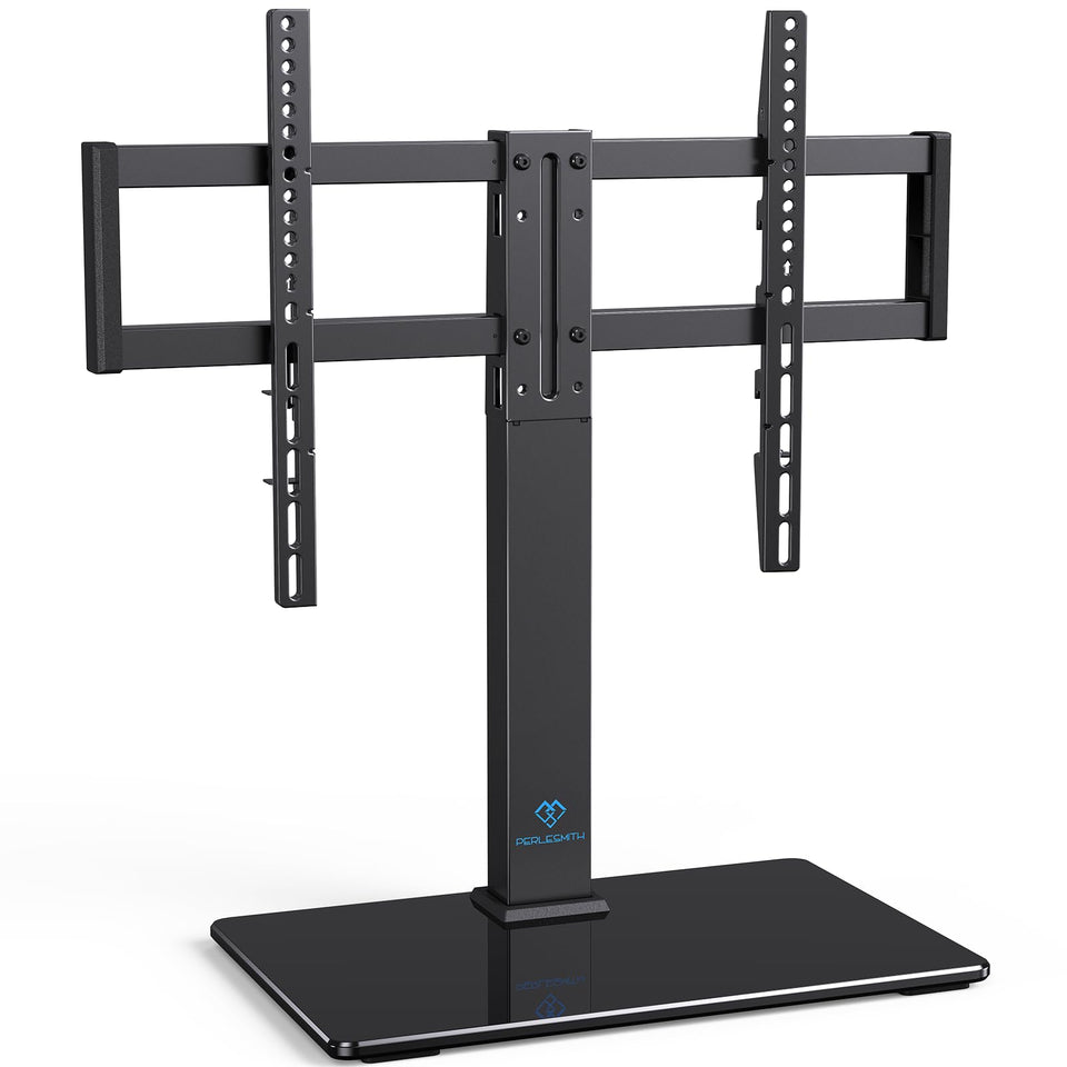 PERLESMITH universal swivel TV stand base supporting 32-75 inch TVs with stability