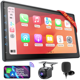 Perloyal 10-inch IPS display offering clear visuals for navigation and media
