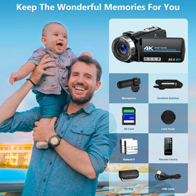 Peryoua 32GB SD card included for immediate recording