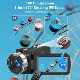 Peryoua remote control for camcorder for hands-free setup