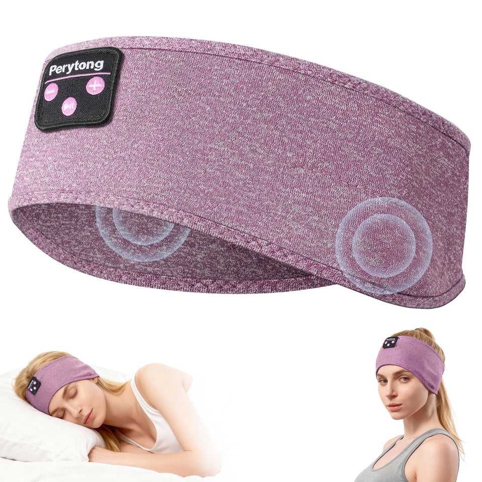Perytong 3-in-1 sleeping headphones headband with soft fabric for comfortable sleep
