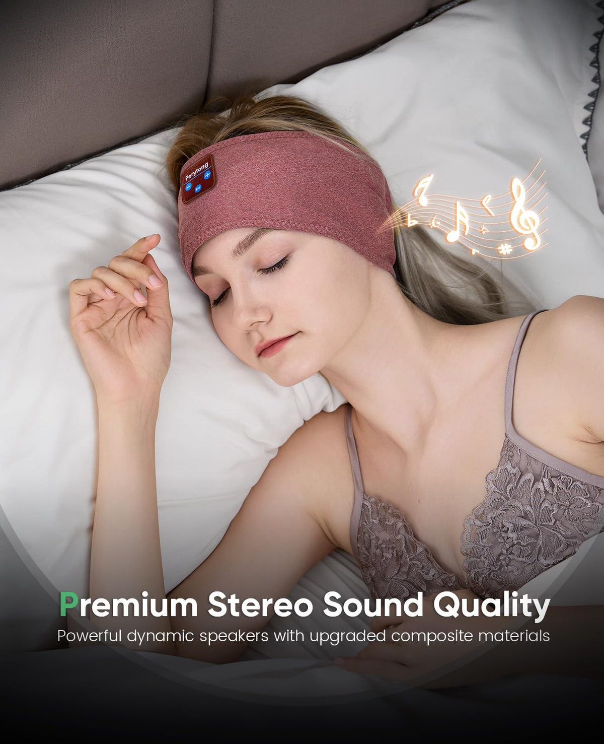Perytong 40mm drivers deliver rich immersive stereo sound
