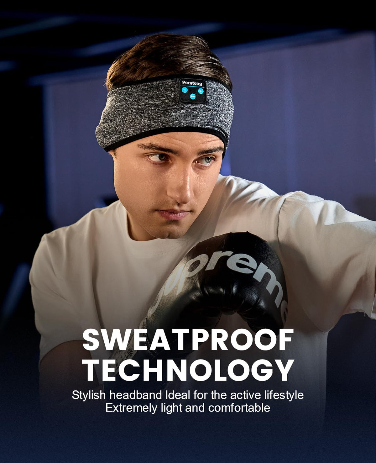 Perytong Bluetooth control pod keeps music controls easy during wear.