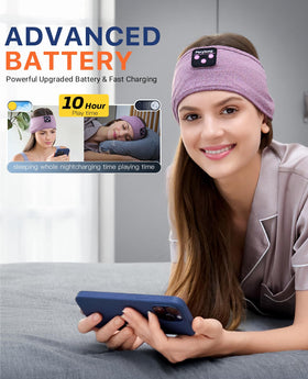 Perytong elastic headband fits most head sizes with a soft cool-touch fabric