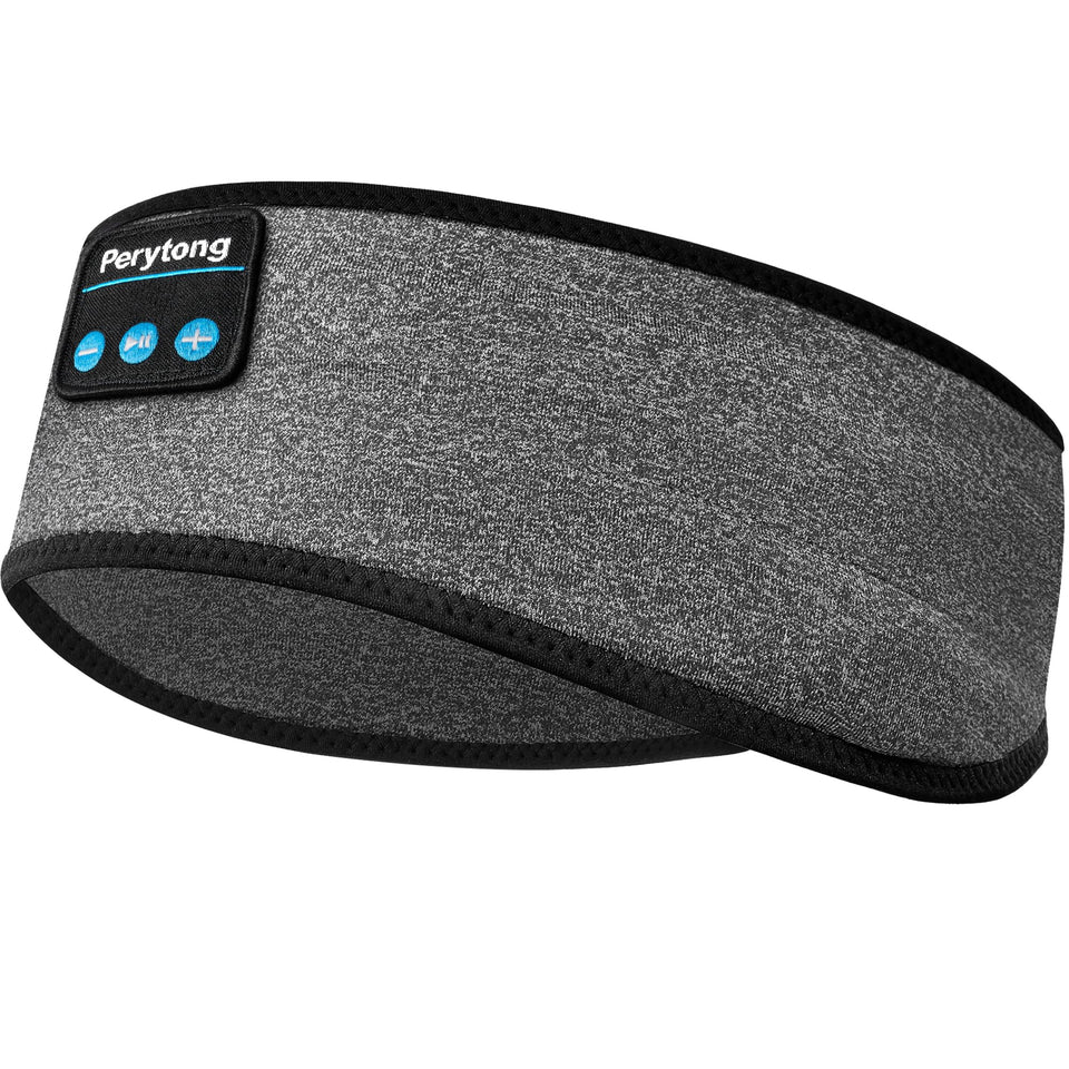 Perytong front view of headband packaging showing product and benefits