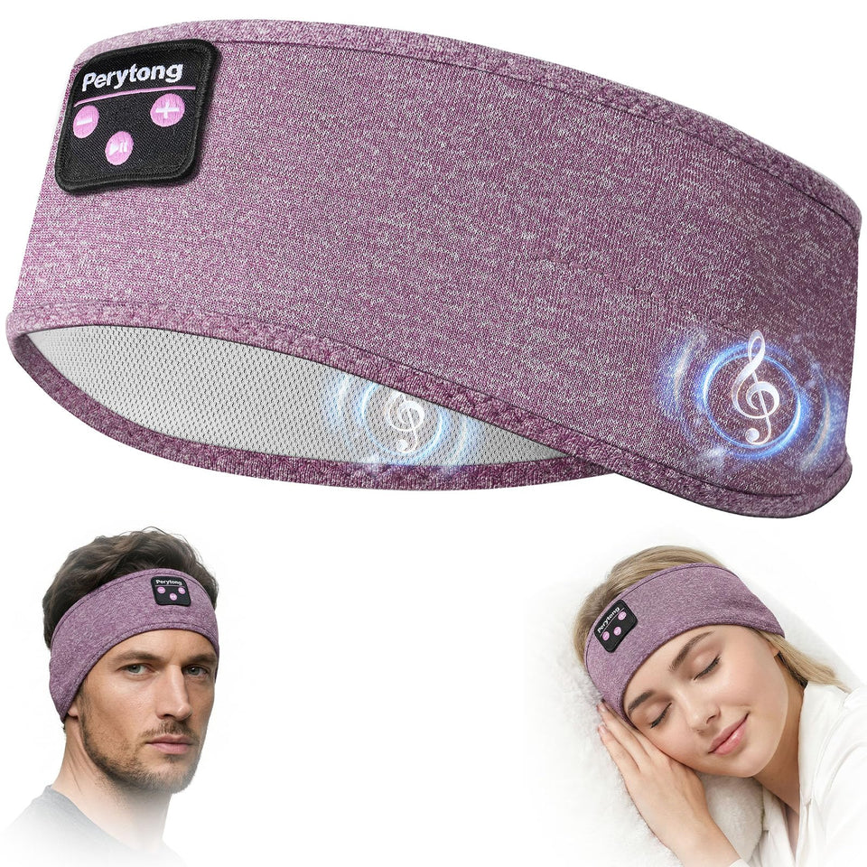 Perytong front view of headband packaging showing product and benefits