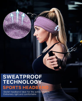 Perytong sleep headband with on-ear discs delivering clear Hi-Fi audio while lying down