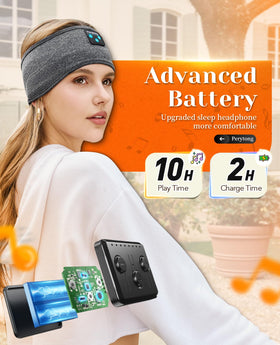 Perytong sleep headband in travel setup, compact for on-the-go use