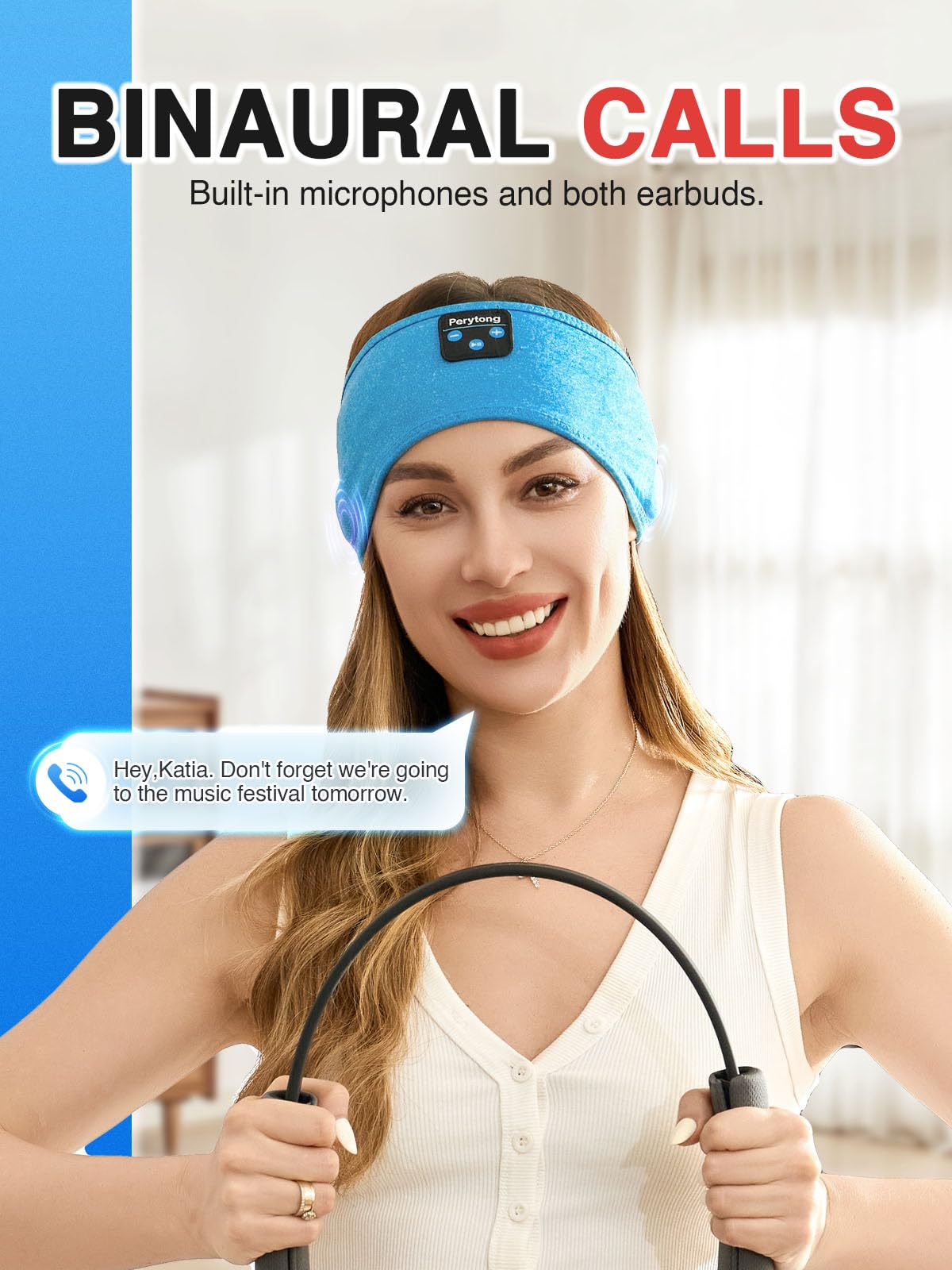 Perytong sleep headband in a two-pack for flexibility and travel.