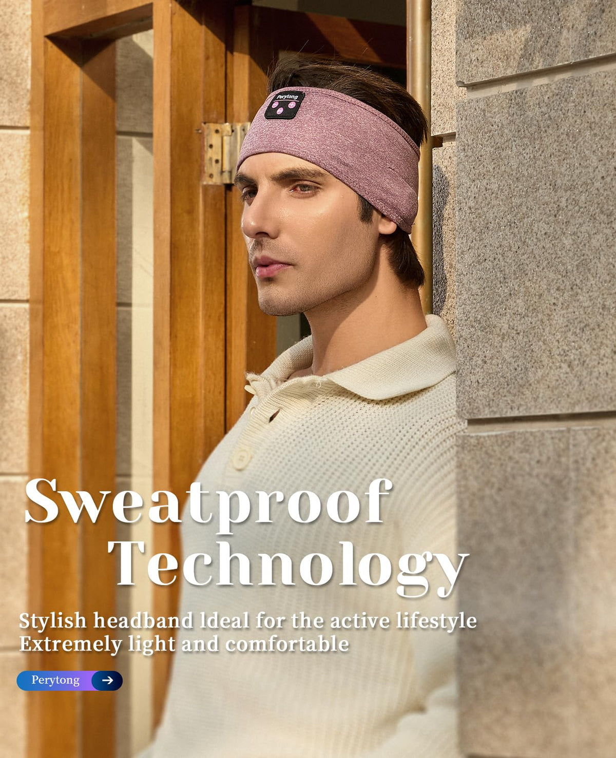 Perytong Sleep Headphones offer up to 14 hours of uninterrupted listening.