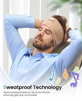 Perytong Sleep Headphones HD sound with 40mm drivers for immersive listening.