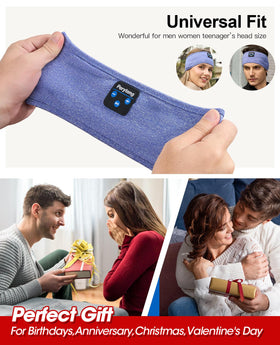 Perytong Sleep Headphones adjustable headband fits most sizes.