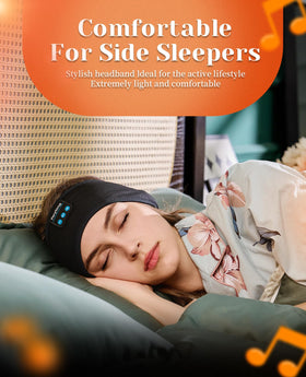Perytong sleep headphones battery module delivers up to 12 hours of playback.