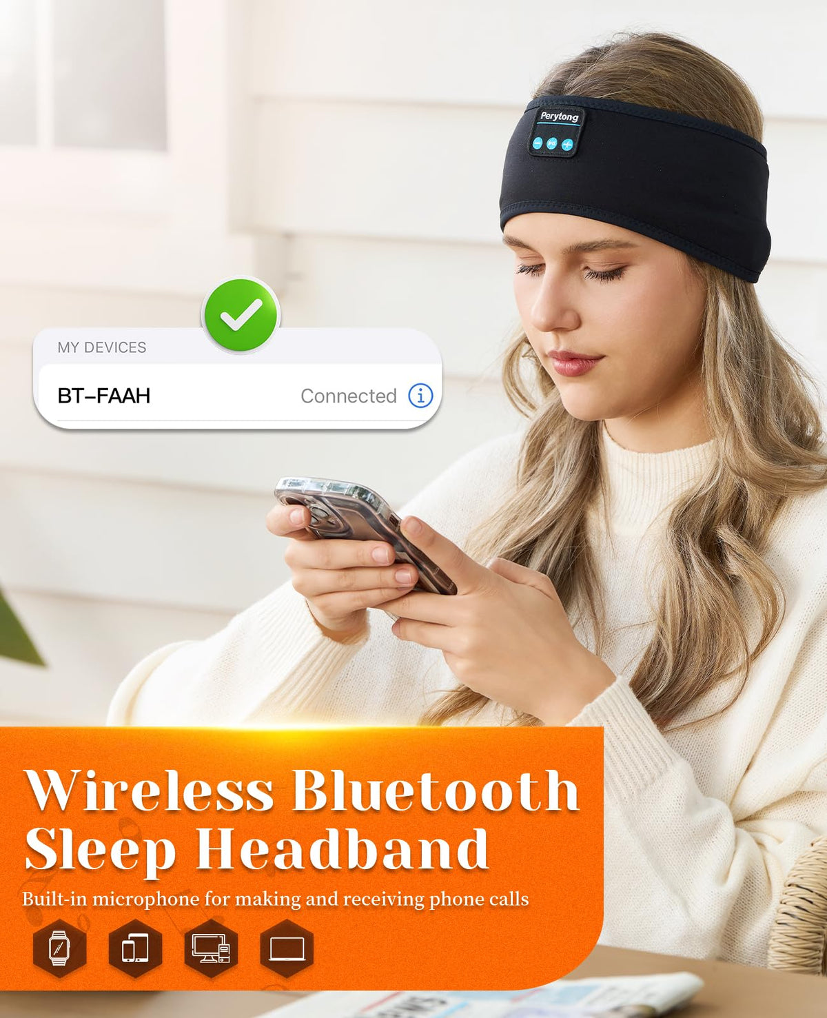 Perytong sleep headphones gift packaging makes a thoughtful present.