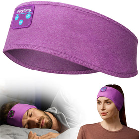 Perytong Sleep Headphones headband in breathable fabric for all-night comfort and sweat absorption.