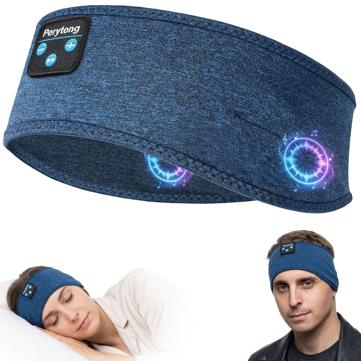 Perytong Sleep Headphones headband wear for overnight listening