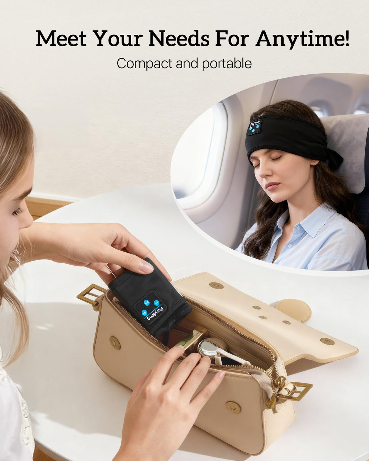 Perytong headband for workouts with a secure, comfortable fit