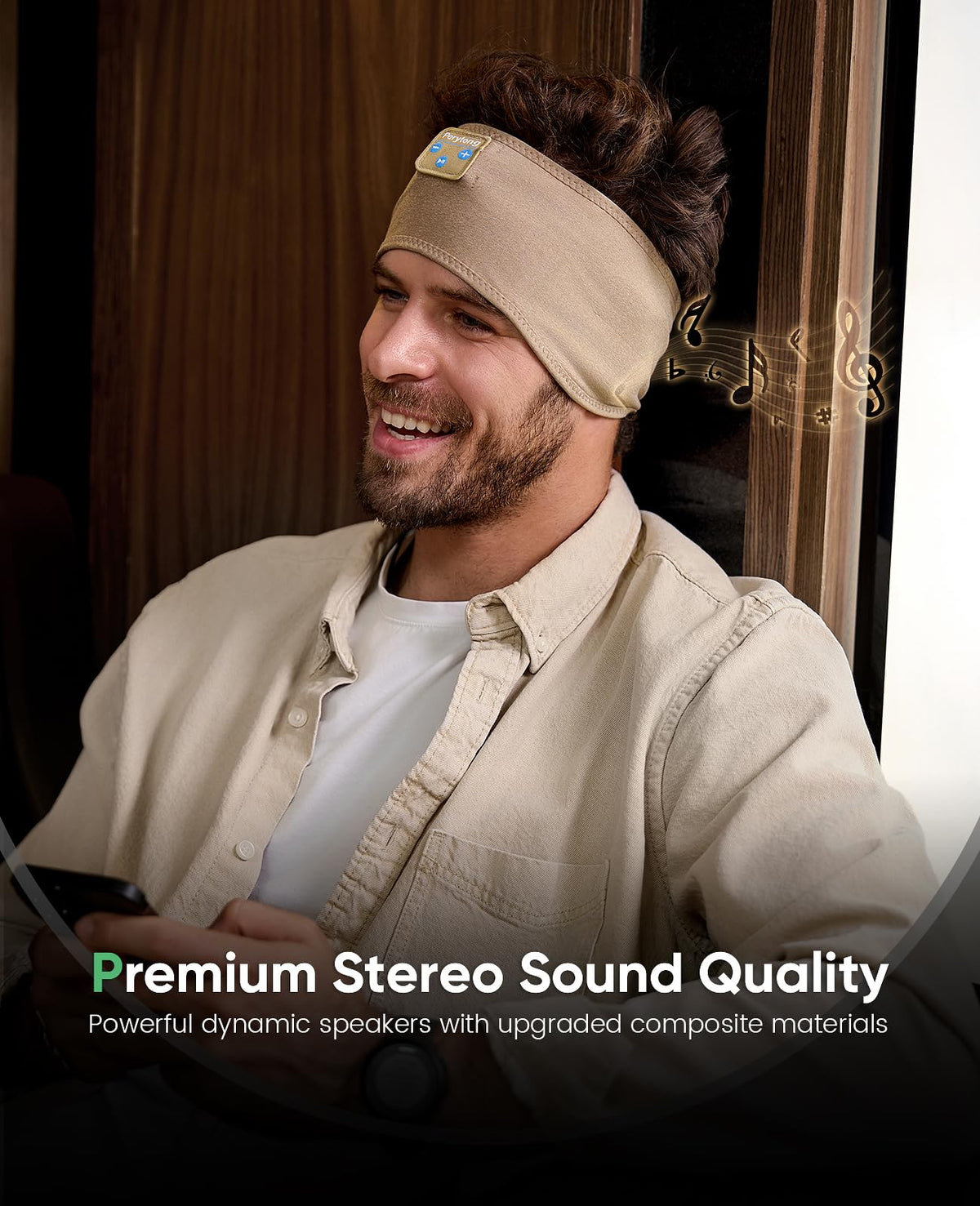 Perytong Sleep Headphones hypoallergenic material comfortable for sensitive skin.