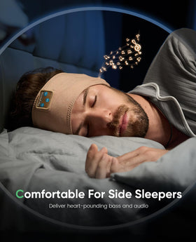 Perytong Sleep Headphones breathable fabric headband ideal for workouts and rest.