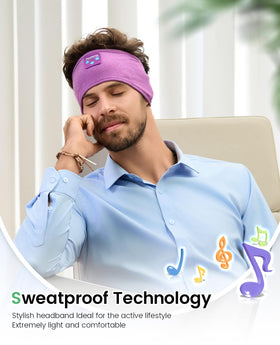 Perytong Sleep Headphones two-in-one design enabling music and calls on the go.