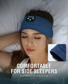 Perytong Sleep Headphones ultra-thin speakers provide discreet, immersive sound