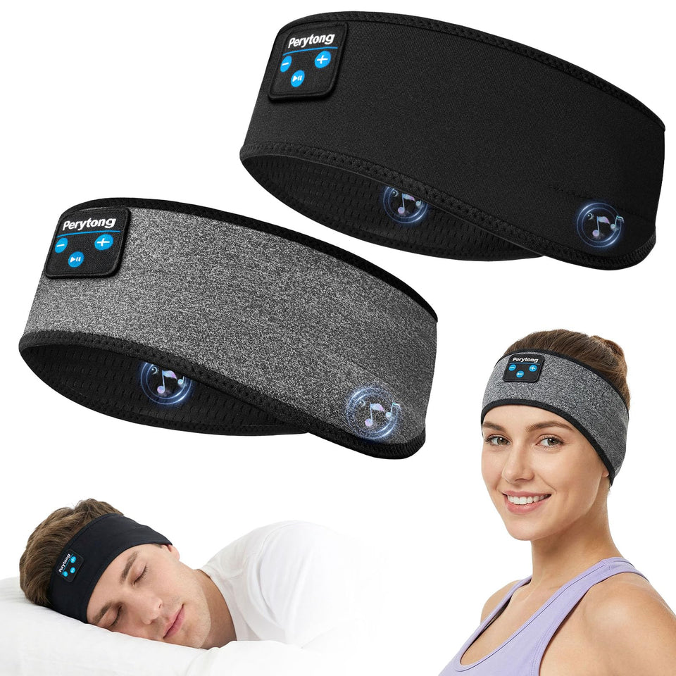 Perytong sleep headphones with ultra-thin speakers for side sleepers comfortable listening