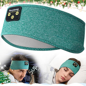 Perytong Sleep Headphones wireless headband with integrated earbuds for all-night comfort and music