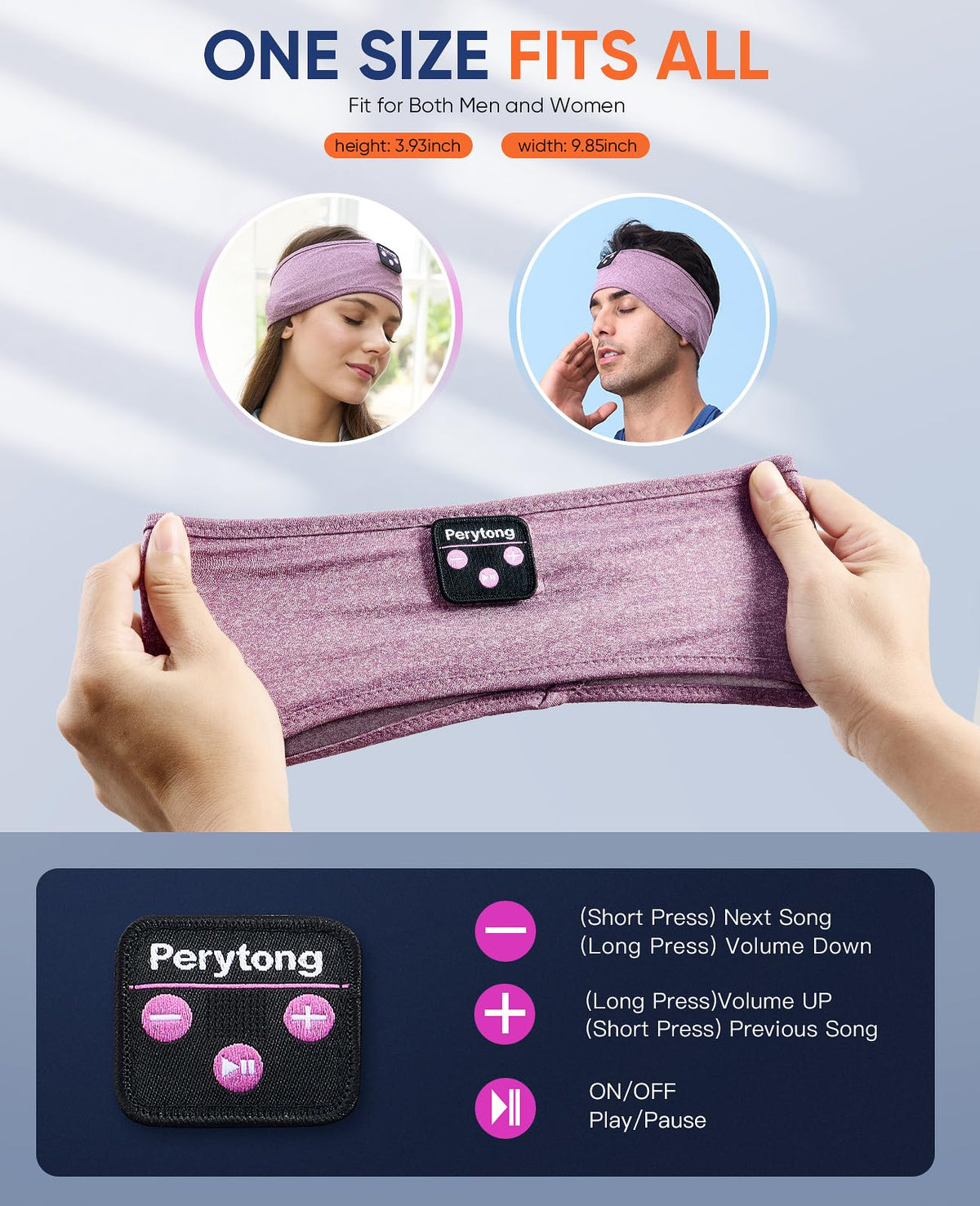 Perytong sleeping mask feature blocks light while delivering music