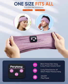 Perytong sleeping mask feature blocks light while delivering music