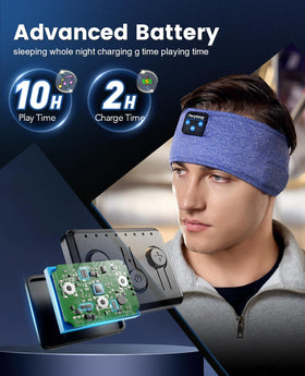 Perytong removable speakers for washing showing easy-care, washable headband