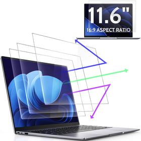 Peslv 11.6-inch anti-blue light screen protector trio reduces eye strain on laptops
