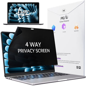 Peslv 360 privacy screen for MacBook 13 front view offers clear privacy and crisp display