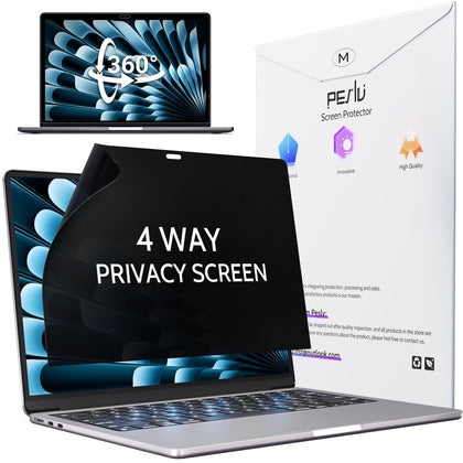 Peslv 360 privacy screen for MacBook 13 front view offers clear privacy and crisp display