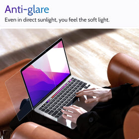 Peslv ultra-thin clear film for MacBook 13 preserves screen clarity.