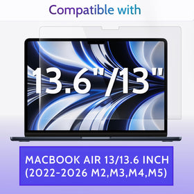 Peslv AG glare protection for MacBook Air 13.6 inch reduces harsh reflections