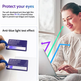 Peslv anti blue light screen protector for MacBook Pro 13 keeps display sharp while blocking blue light