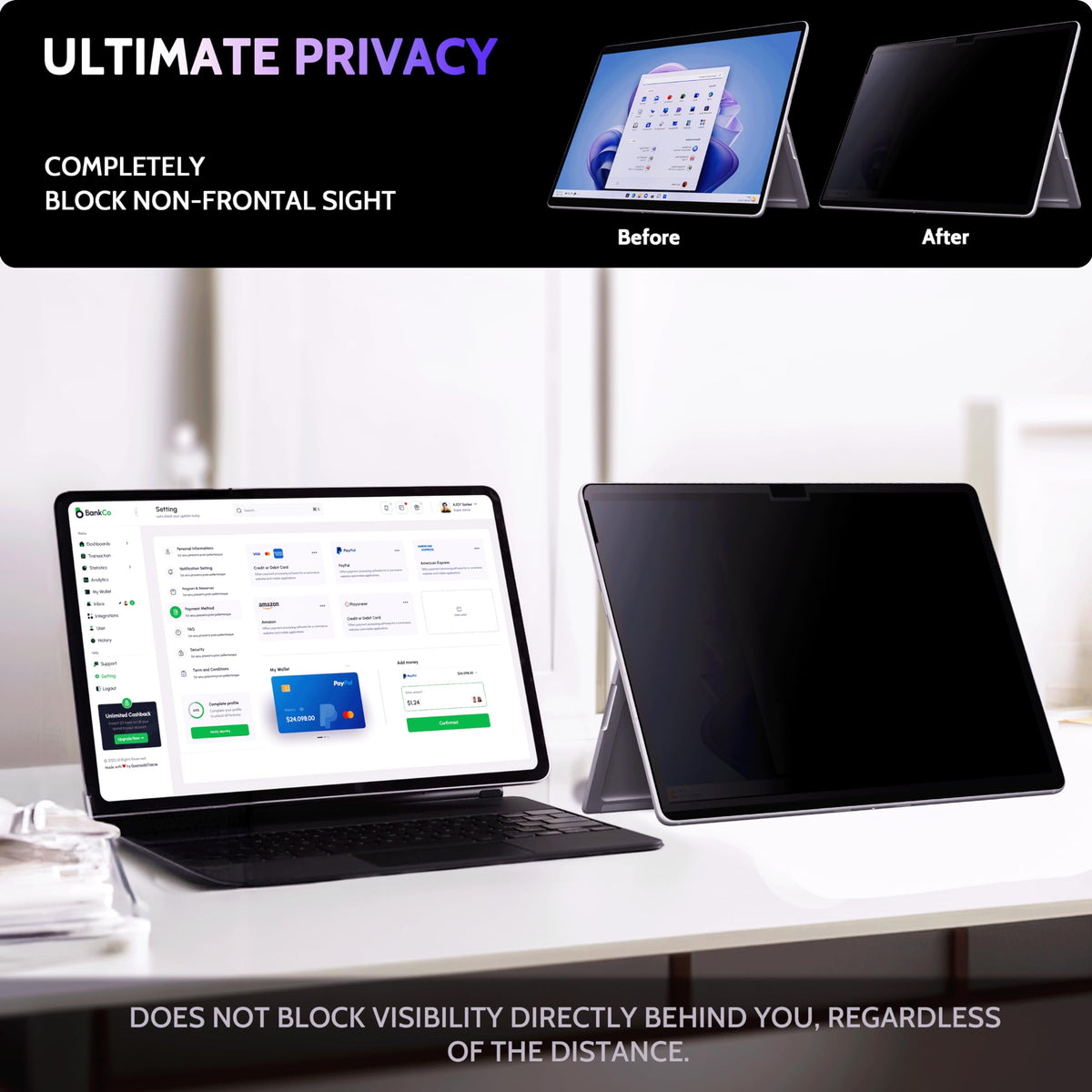 Peslv anti-glare texture close-up reducing reflections for comfortable use