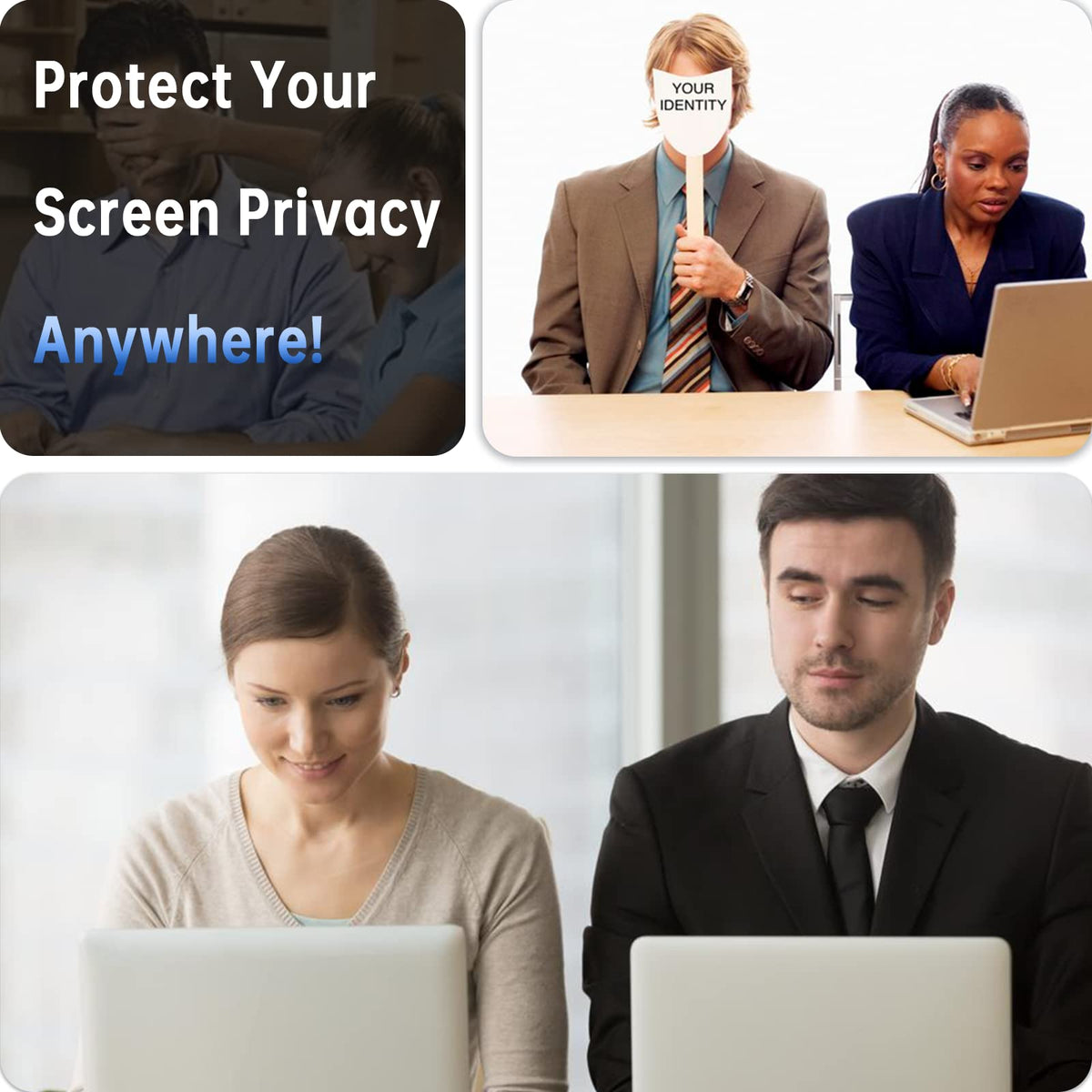 Peslv anti-scratch layer close-up protecting MacBook display