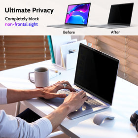 Peslv close-up of matte filter texture reducing glare and preserving clarity